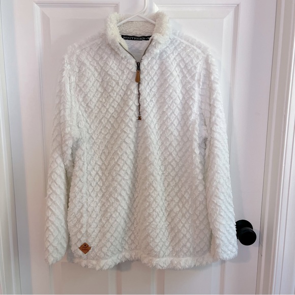Simply Southern Sherpa Quarter Zip Pullover - Picture 1 of 7